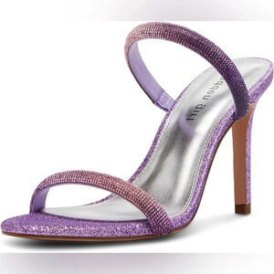 Madden Girl Purple Glitter Heels